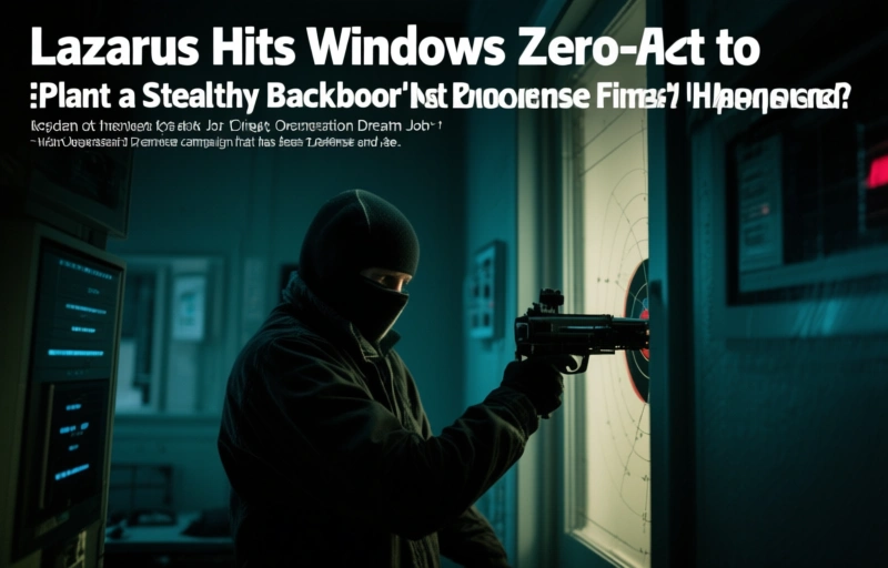Visual representation of Lazarus Hits Windows Zero-Day to Plant a Stealthy Backdoor in Defense Firms