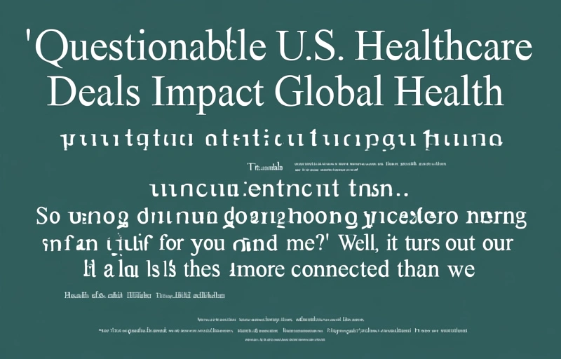 Visual representation of Questionable U.S. Healthcare Deals Impact Global Health