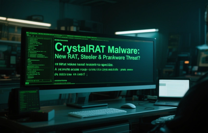 Visual representation of CrystalRAT Malware