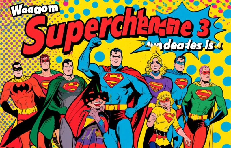 Visuele weergave van Superhelden 3