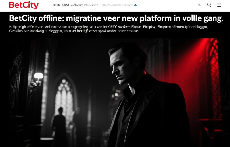 BetCity offline: migratie naar nieuw platform in volle gang
