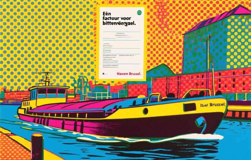 Eén factuur voor binnenvaart naar Haven Brussel