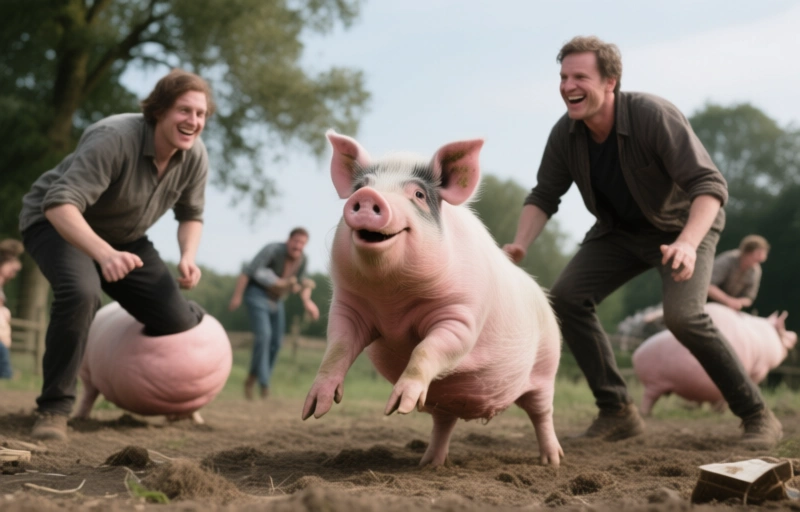 Vierfach-Spass bei Pig Bottoms