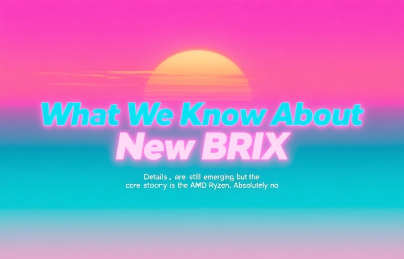 Visual representation of Gigabyte BRIX Mini PC with AMD Ryzen AI 400 Coming Soon