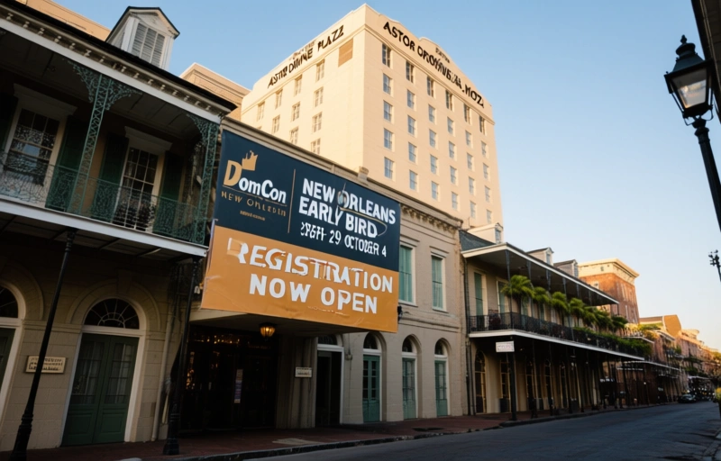Visual representation of DomCon New Orleans Early Bird Registration Now Open