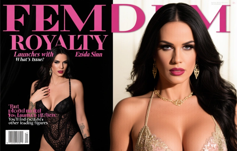 Visual representation of Femdom Royalty Issue 3 Launches with Ezada Sinn