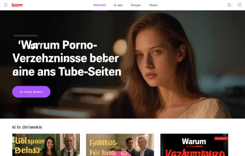Visuelle Darstellung von Warum Porno-Verzeichnisse besser sind als Tube-Seiten