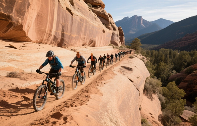 Visual representation of Mountain Bikers Unite to Save Massive Sandstone Slab Trails