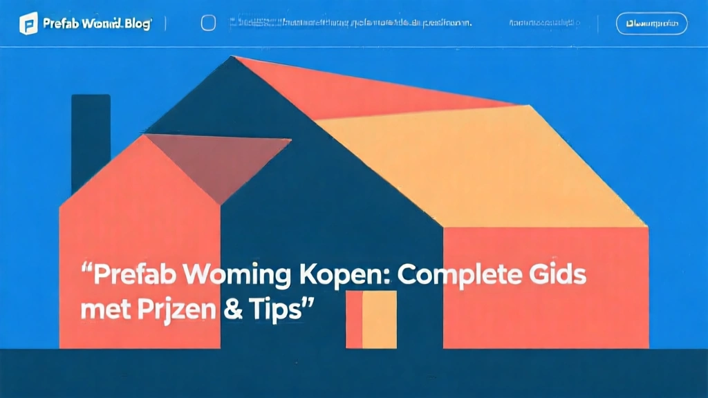 Prefab Woning Kopen: Complete Gids met Prijzen & Tips