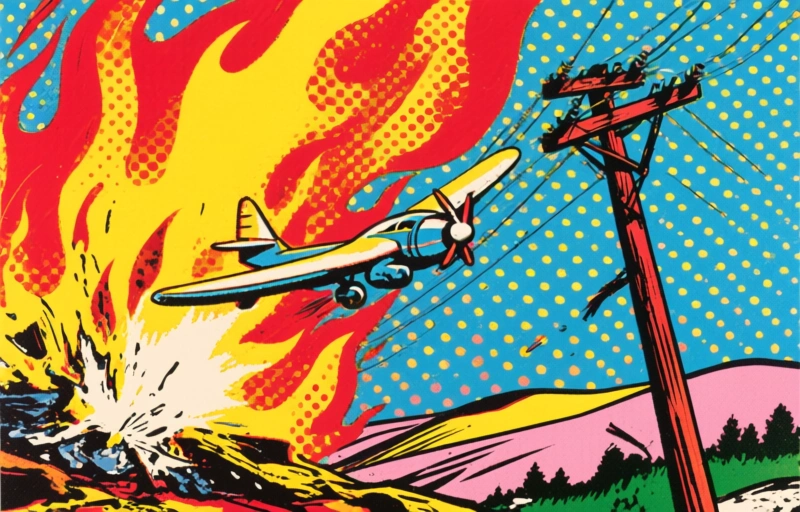 Small Plane Clips Power Lines Before Fiery Pacoima Crash