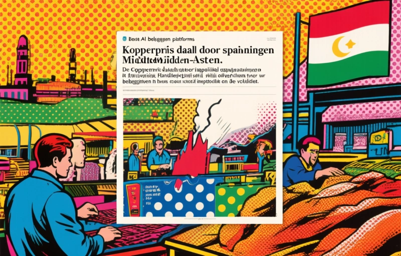 Koperprijs daalt door spanningen Midden-Oosten