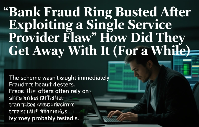 Visual representation of Bank Fraud Ring Busted After Exploiting a Single Service Provider Flaw