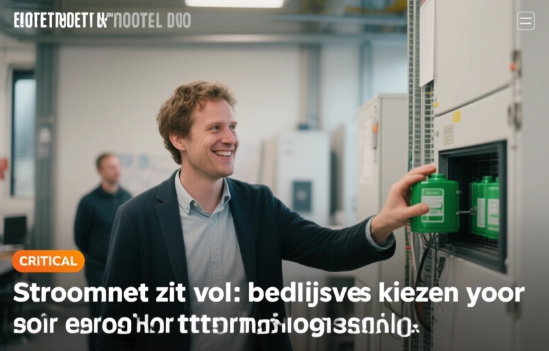 Stroomnet zit vol: bedrijven kiezen voor eigen batterijopslag