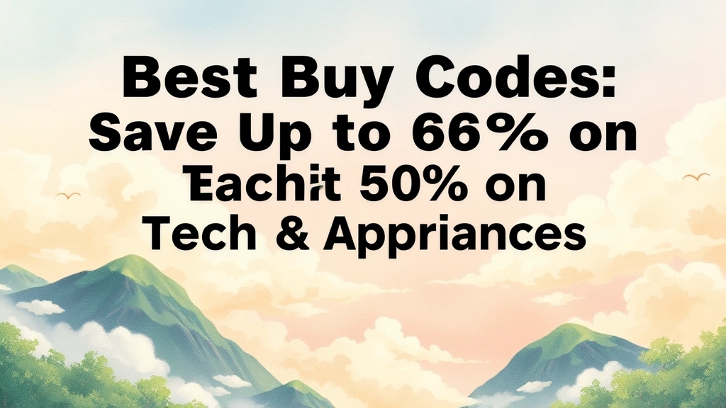 Best Buy Discount Codes: Save Up to 60% on Tech & Appliances