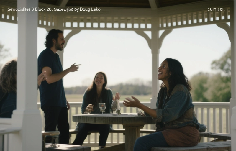 Sewcialites 3 Block 20: Gazebo by Doug Leko