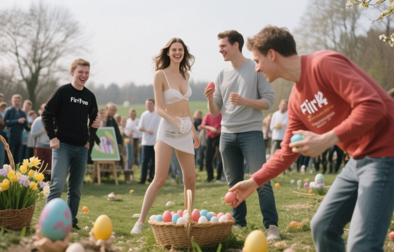 Flirt4Free startet Oster-Model-Wettbewerb mit Eierjagd