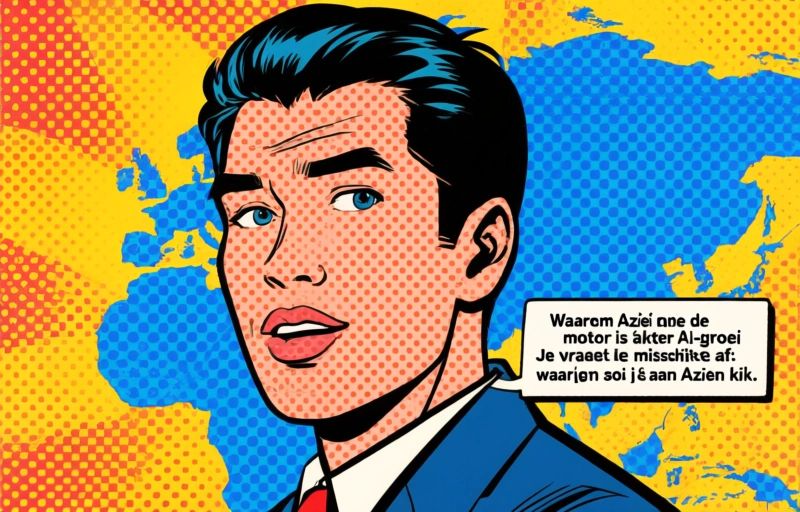 Visuele weergave van Aziatische AI-winnaars