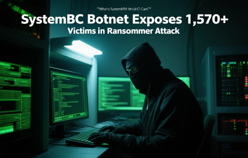 Visual representation of SystemBC Botnet Exposes 1,570+ Victims in Ransomware Attack