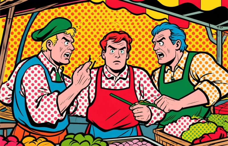 Visuele weergave van Chaotisch kwartaal voor aandelen