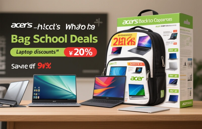 Visual representation of Acer's Back-to-School Bag of Deals