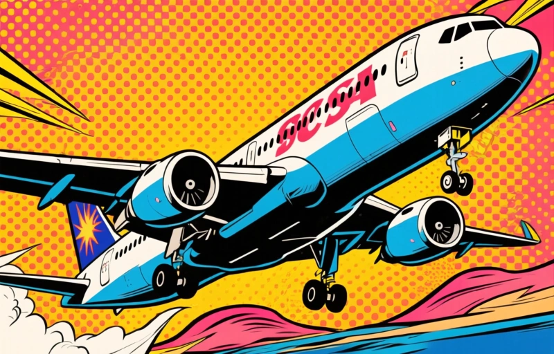 Visual representation of British Airwaysin koneelta irtosi rengas Las Vegasin lennolla