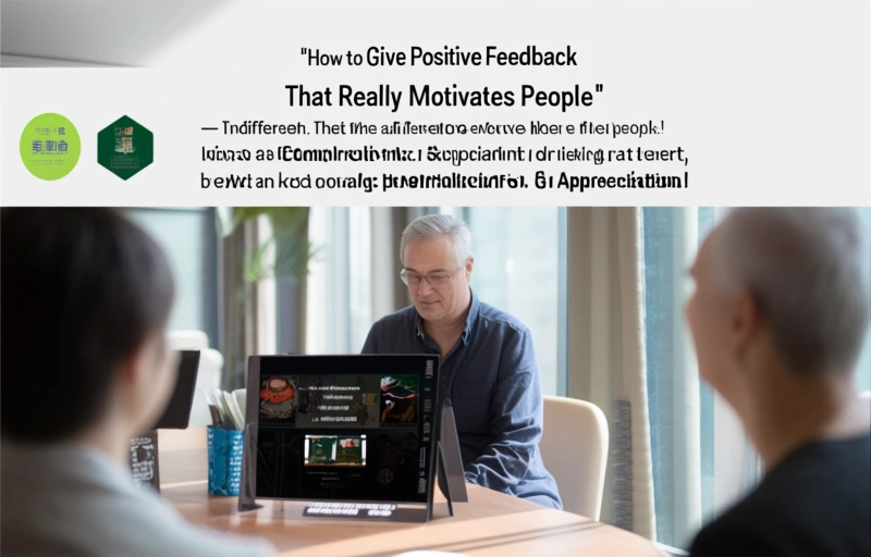 Visual representation of How to Give Positive Feedback That Really Motivates People