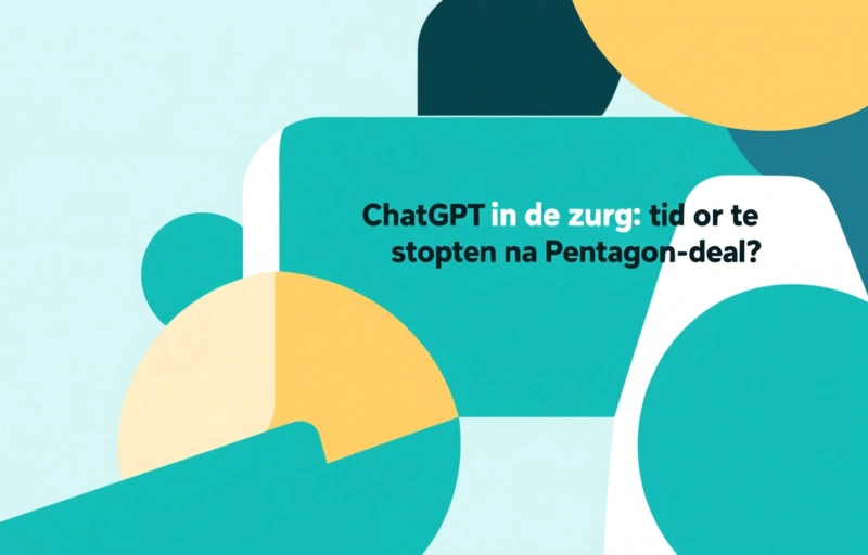 ChatGPT in de zorg: tijd om te stoppen na Pentagon-deal?