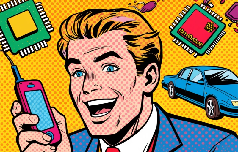 Visuele weergave van Chipaandelen stijgen na turbulente handelsweek