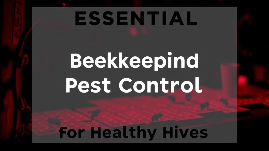 Essential Beekeeping Pest Control Products for Healthy Hives
