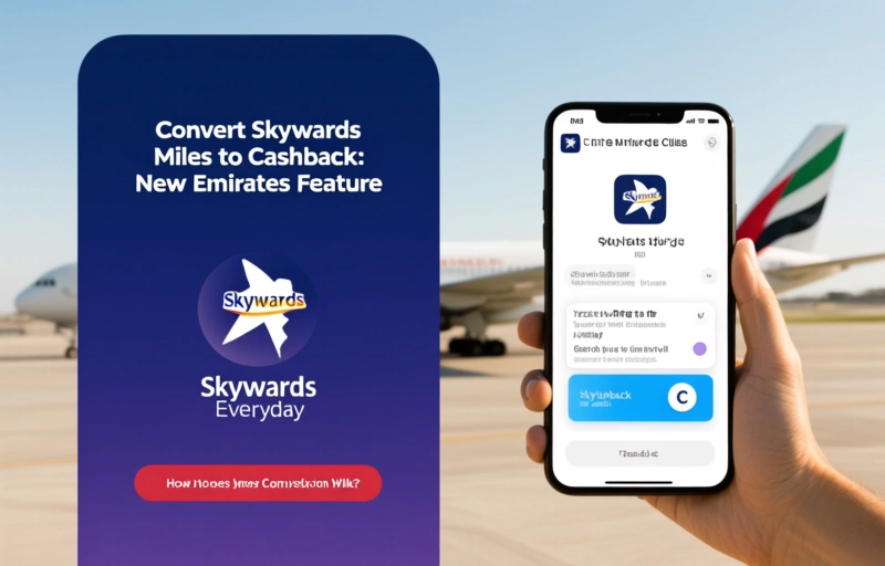 Visual representation of Convert Skywards Miles to Cashback