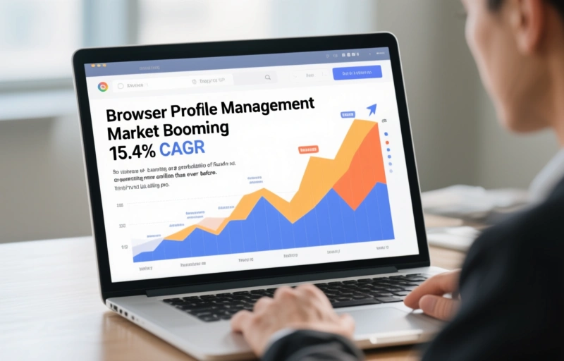 Visual representation of Browser Profile Management Market Booming at 15.4% CAGR