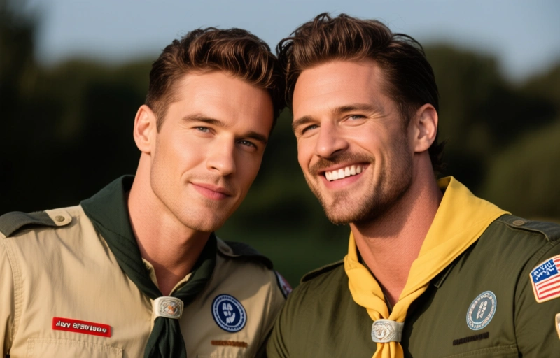Visuelle Darstellung von Jay Stryker und Dillon Stone verwöhnen Milo Miles bei Scout Boys