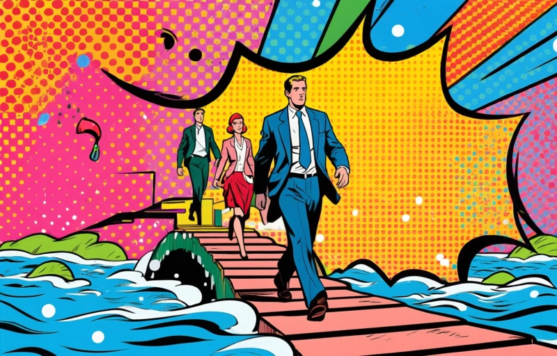 Visuele weergave van Beursfutures dalen na Trumps Iran-opmerkingen