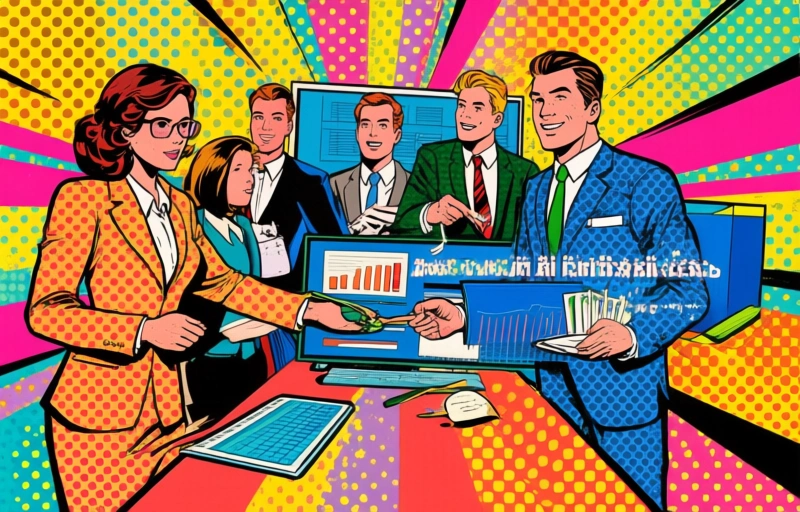 Visuele weergave van AI-beleggen platforms