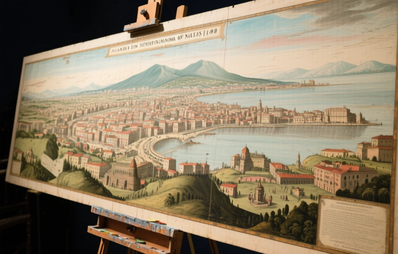 Visual representation of Decoding Jan van Stinemolen's Panorama of Naples (1582)