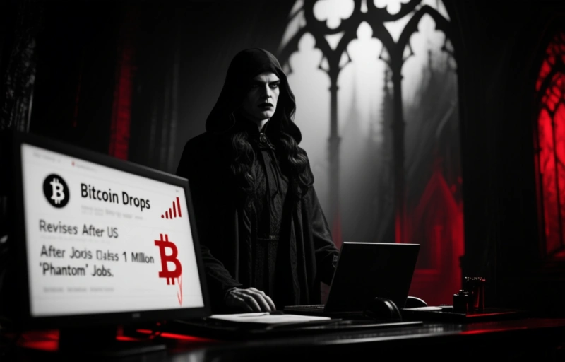 Bitcoin Drops After US Revises Jobs Data, Reveals 1 Million 'Phantom' Jobs