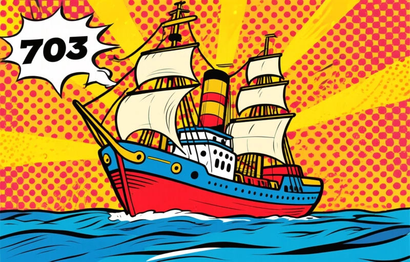 Visual representation of 703 schepen vertraagd door loodsacties