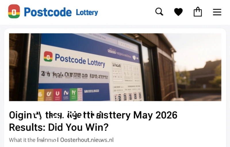 Visual representation of Postcode Lottery May 2026 Results