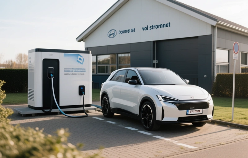 Visuele weergave van Elektrische auto als thuisbatterij