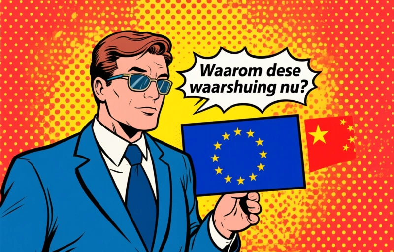 Visuele weergave van China dreigt met tegenmaatregelen bij EU-handelsbeperkingen