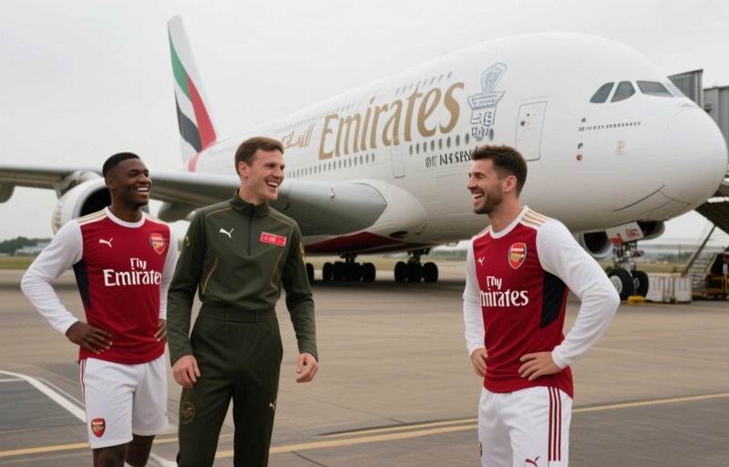 Emirates A380 Shows Off Its Arsenal Kit