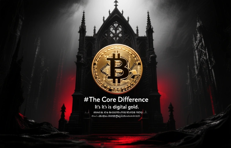 Visual representation of Coinbase vs Bitcoin