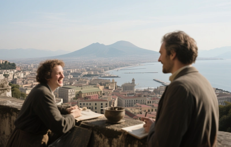 0340 Il contesto biografico e creativo della veduta panoramica di Napoli di Jan van Stinemolen