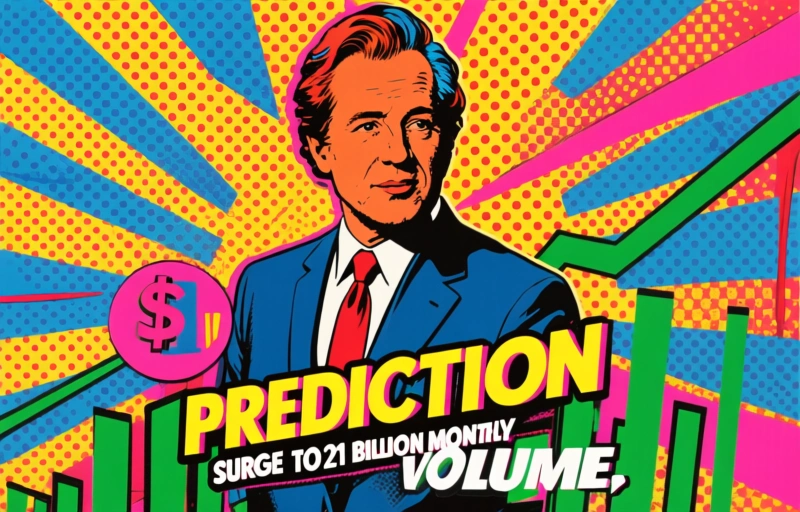 Prediction Markets Surge to $21 Billion Monthly Volume