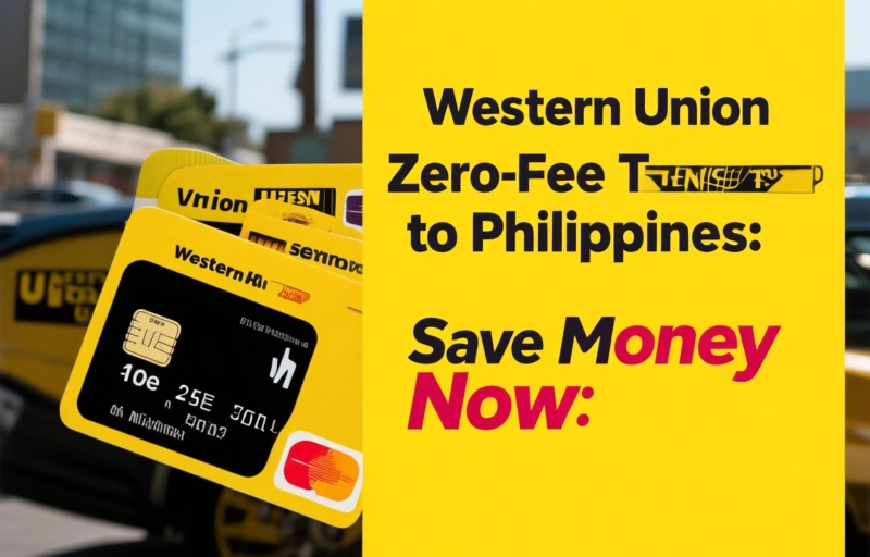 Visual representation of Western Union Zero-Fee Transfer to Philippines