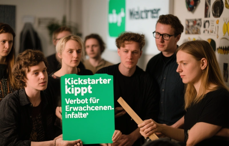 Visuelle Darstellung von Kickstarter kippt Verbot für Erwachseneninhalte