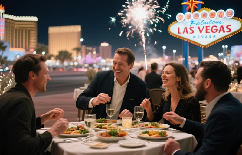 Uudenvuoden 2026 Las Vegasissa: Parhaat juhlat, ruokailu ja ilotulitus