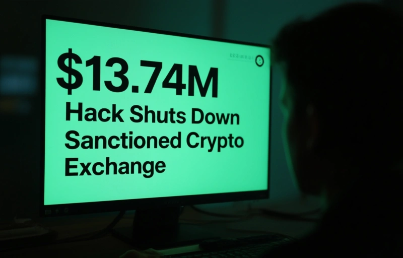 Visual representation of $13.74M Hack Shuts Down Sanctioned Crypto Exchange