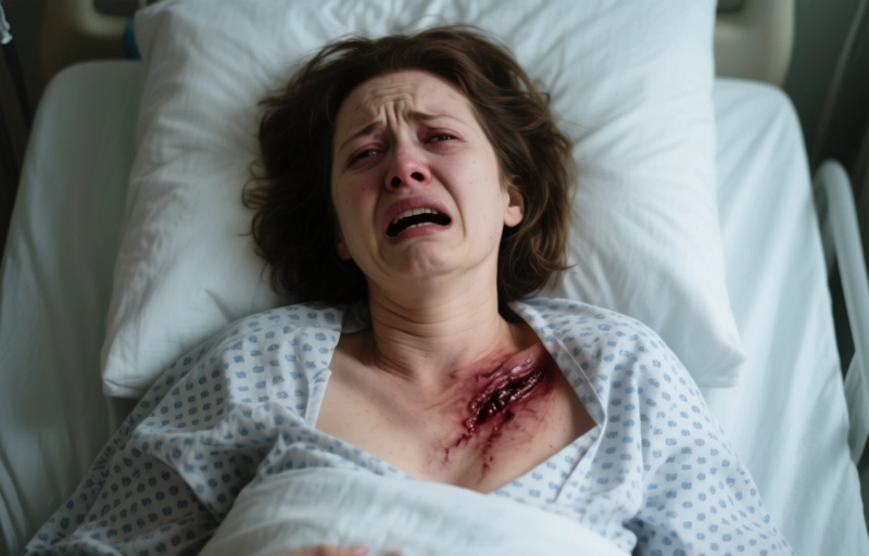 Visuelle Darstellung von Amber Lynns Not-OP