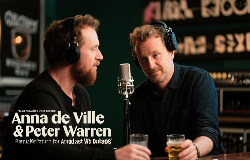 Visual representation of Anna de Ville & Peter Warren Return for Annual Podcast Chaos